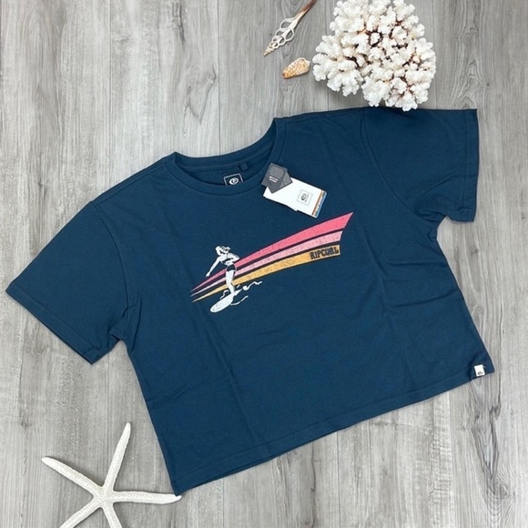 🔆RIP CURL🔆 GOLDEN STATE CROP TEE - Picture 2 of 12